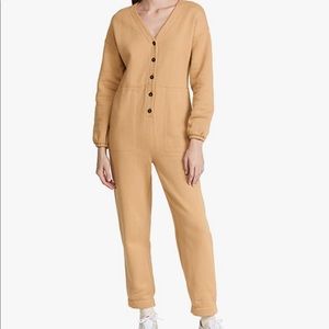 Madewell cropped romper grey size medium